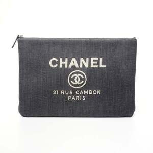 CHANEL Blue Clutch Bag